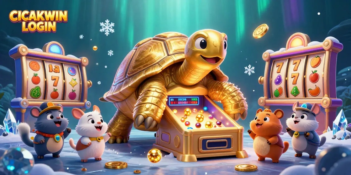 Experience exciting gameplay with CICAKWIN LOGIN at a lively casino packed with colorful slots and characters.