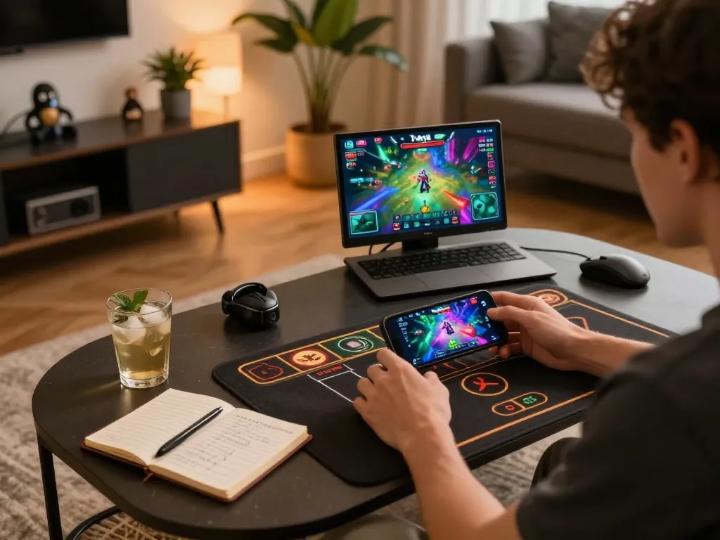 Taya 365 mobile gaming session with engaging graphics and strategic betting at home
