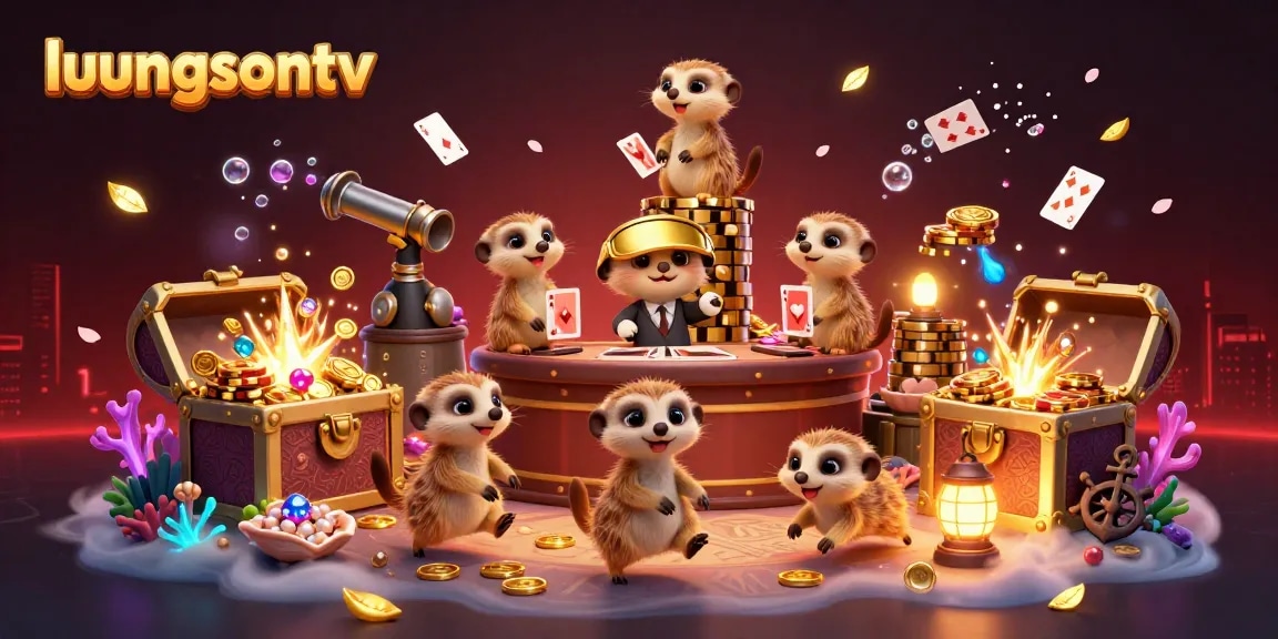 Experience the excitement of luongsontv with lively meerkats running a vibrant casino operation.
