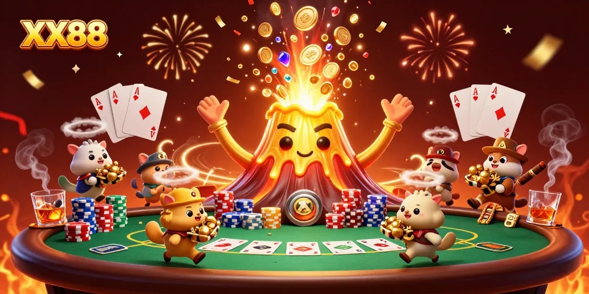 Experience the thrill of winning at XX88 with live casino excitement and vibrant gaming elements.