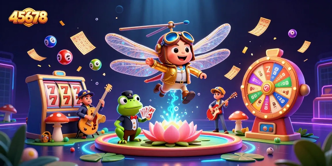 Engage in thrilling gameplay at the 45678 casino with vibrant slot reels and dynamic characters!
