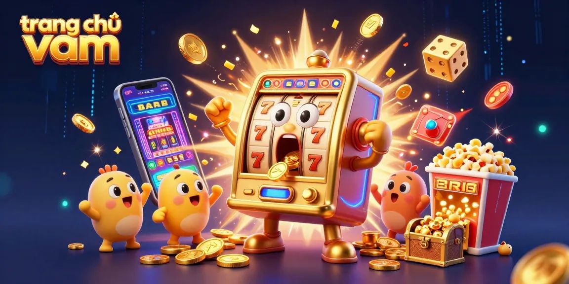 Spin to win with the dazzling features of trang chủ vmax, where golden coins and jackpots explode in a vibrant casino scene.