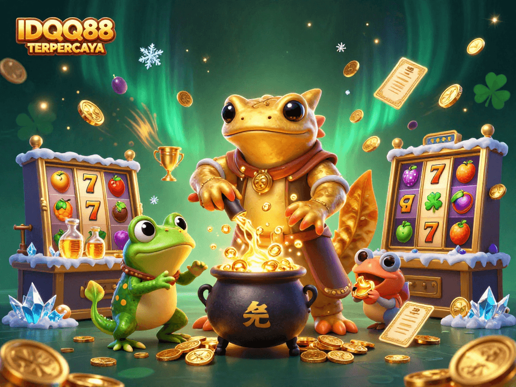 Experience exciting wins at IDQQ88 TERPERCAYA with a dynamic scene of magical transformations and slot games.