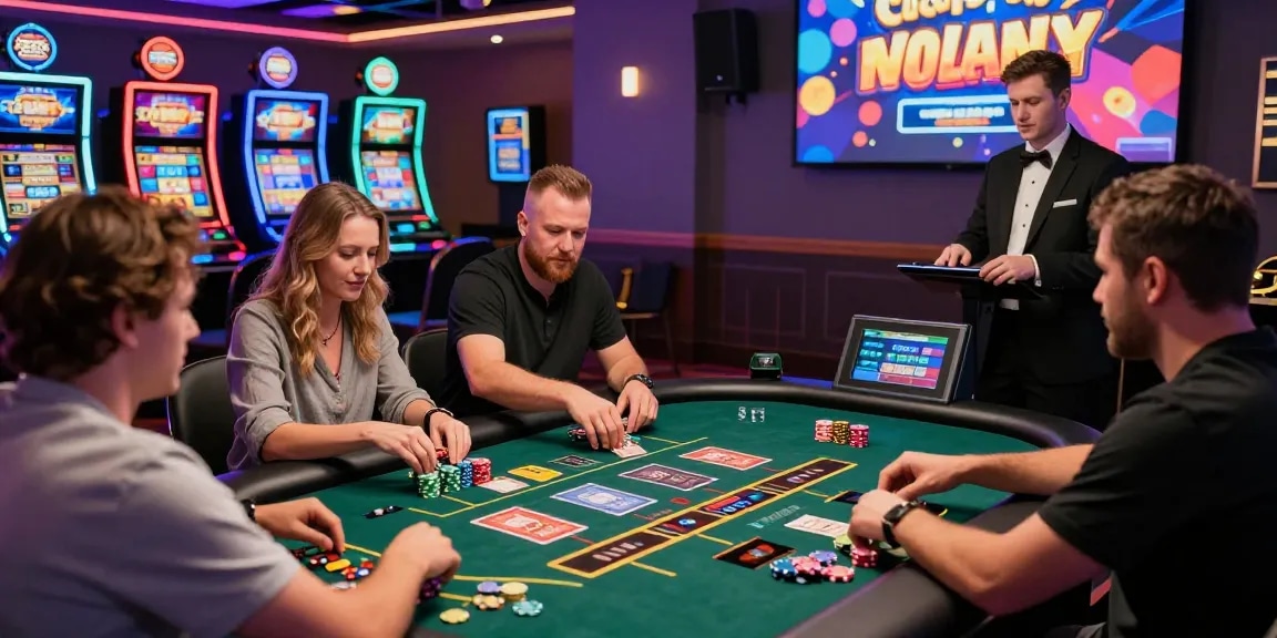 Experience the excitement of credit card casinos at https://troyuk.co.uk with diverse players enjoying card games and vibrant atmosphere.