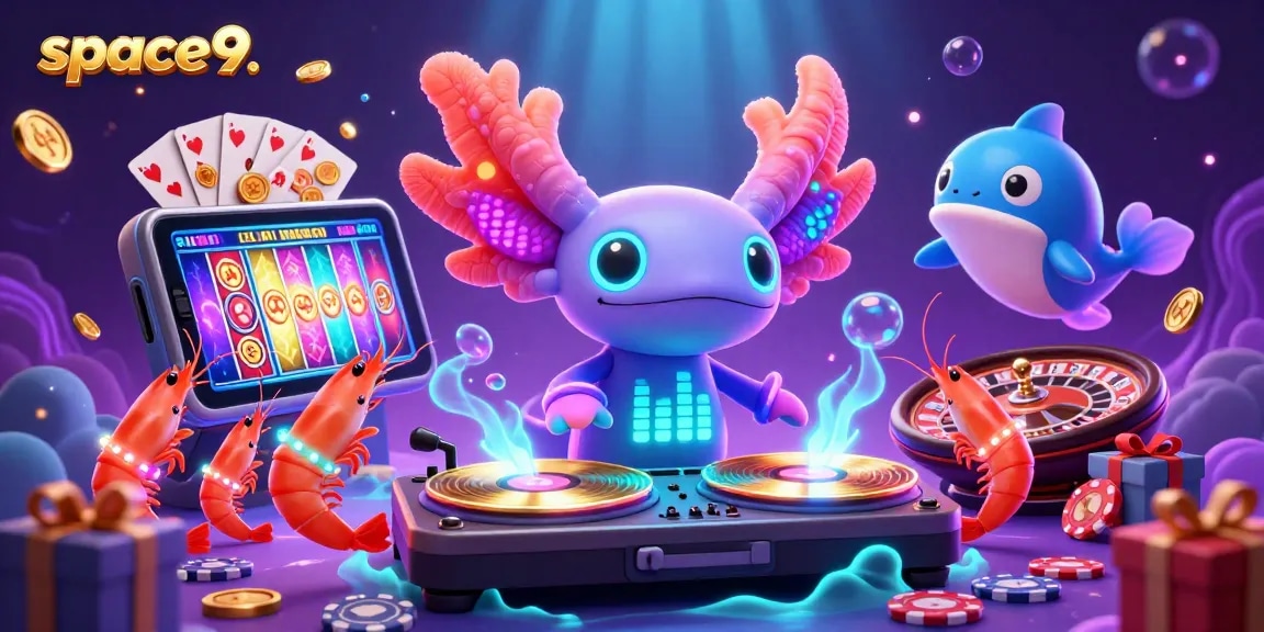 Engage with space9 casino gameplay featuring vibrant characters at an energetic casino scene.