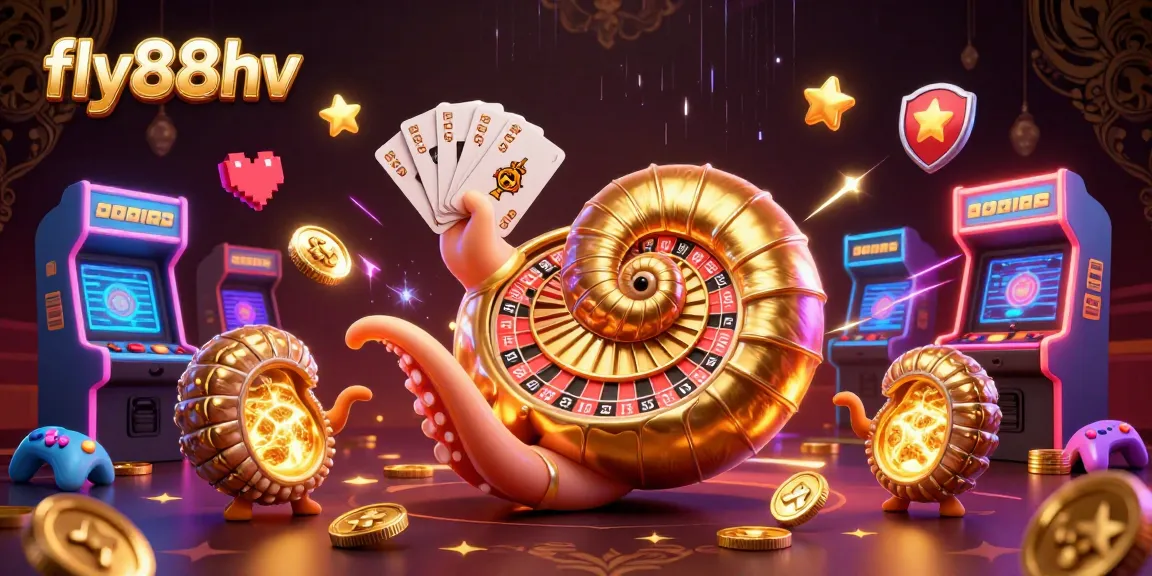 Experience thrilling gameplay with fly88hv's vibrant casino atmosphere featuring a giant nautilus and glowing elements.