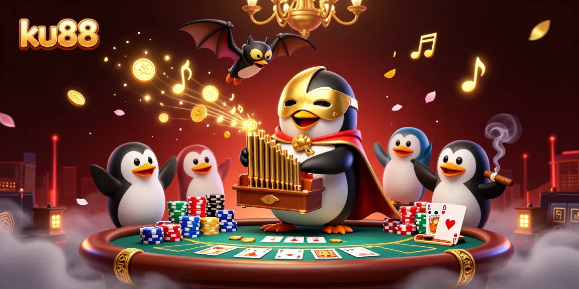 Experience the thrill and rewards of ku88 with dynamic gaming elements in this vibrant casino scene.