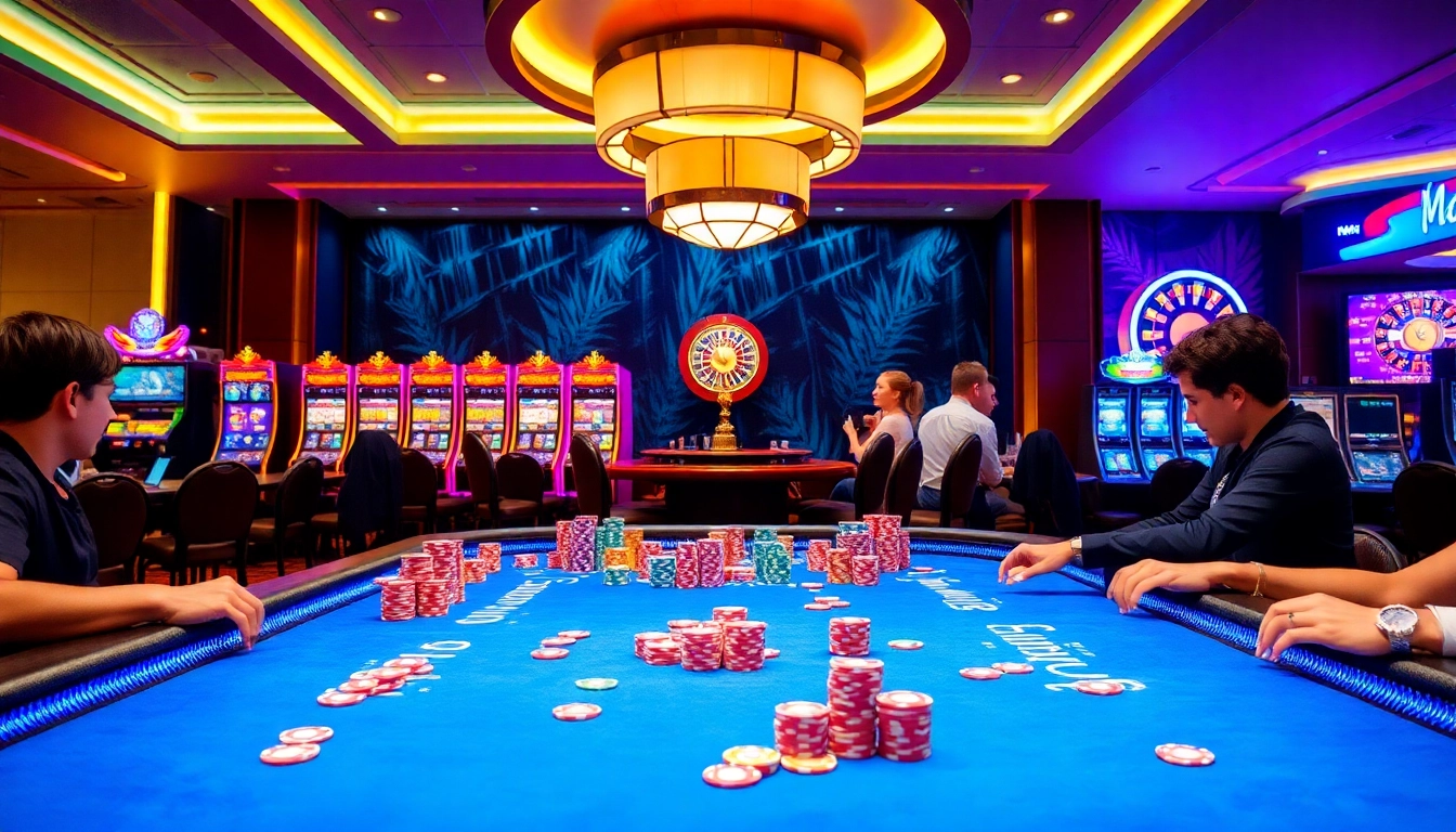 Nohu game table excitement highlighted with players enjoying their gambling experience