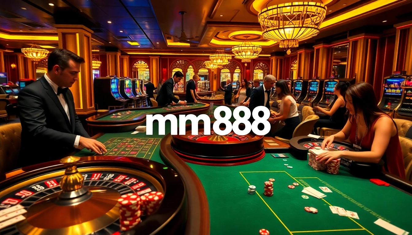 Experience the thrill of betting at nhà cái mm88, with vibrant casino tables and professional croupiers.