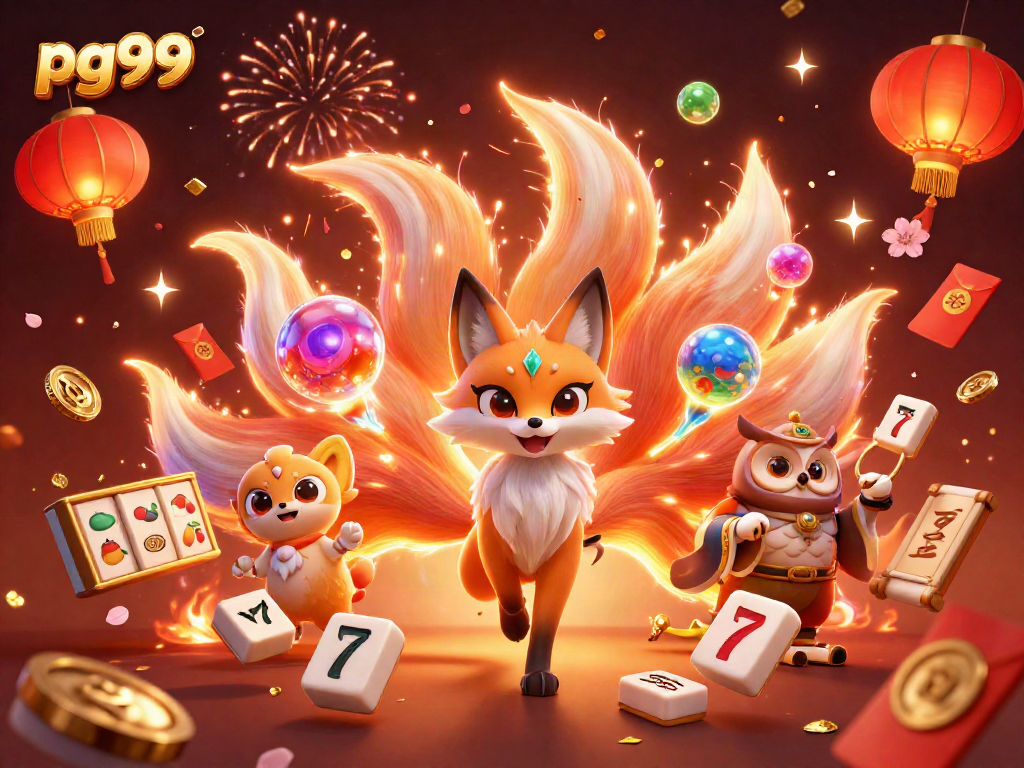 Engage in exciting gameplay with pg99 slot reels and vibrant casino-themed characters.