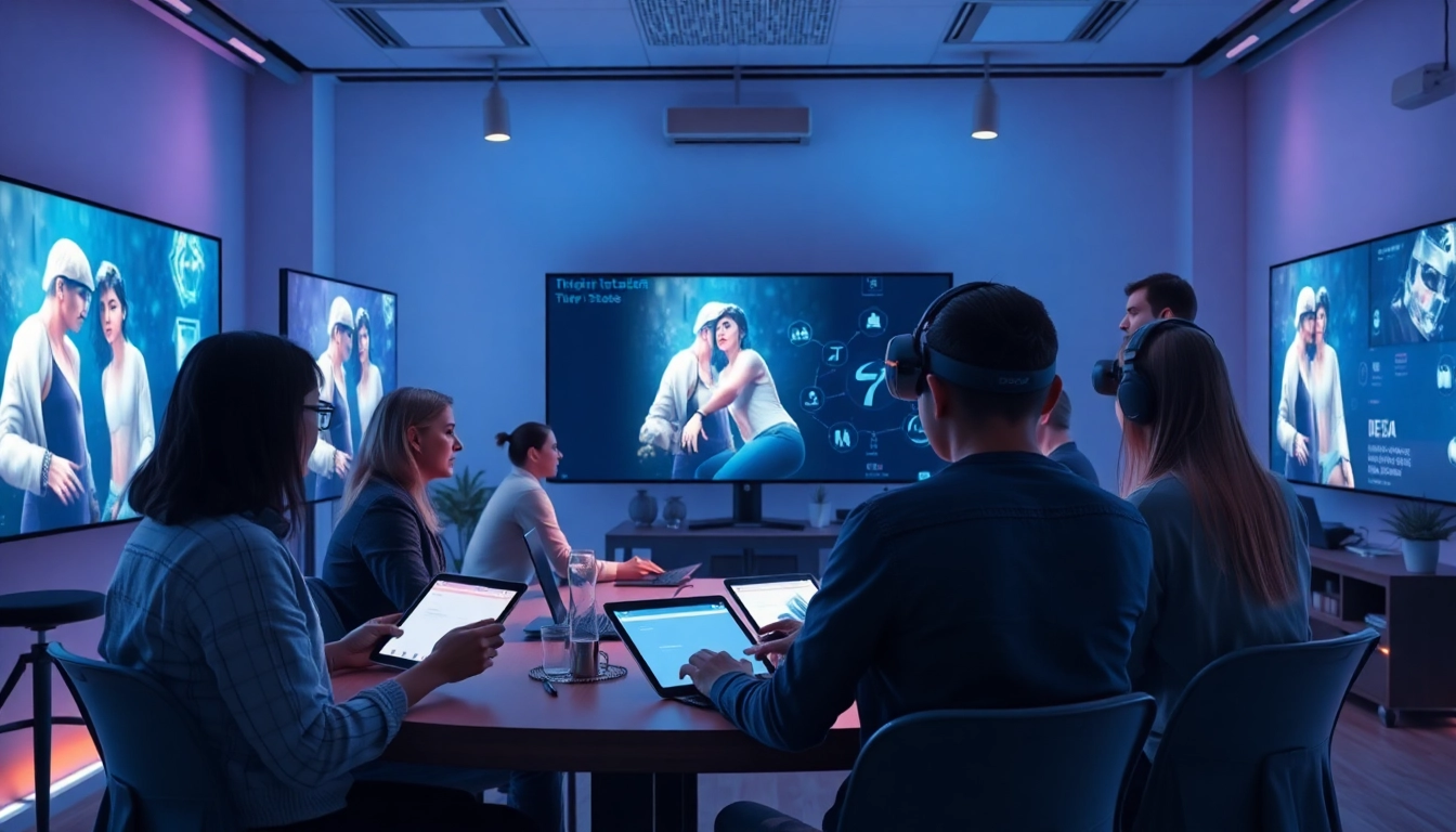 Innovative AI porn studio showcasing technology in digital adult content creation.