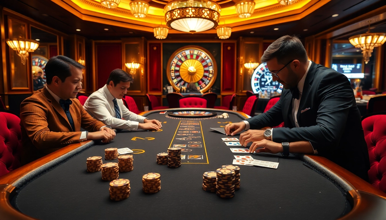 F168 Vision showcases an exciting poker game with professional players strategizing their bets.