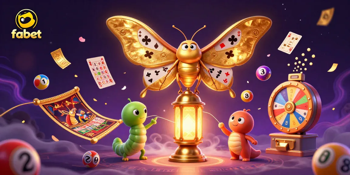 Engage with fabet's vibrant gaming world, featuring colorful lottery and casino elements.