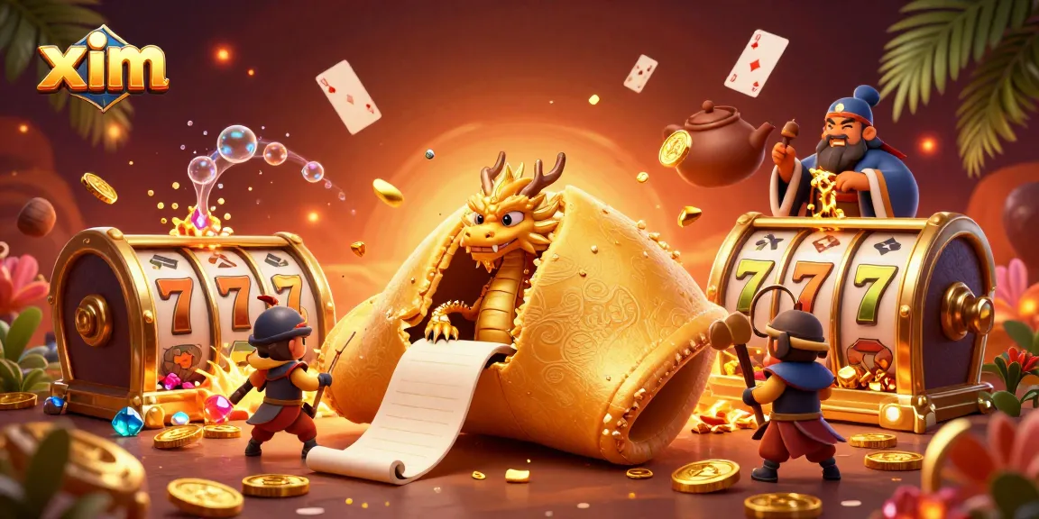 Engage with xim's captivating casino art featuring vibrant symbols, golden treasures, and strategic gameplay.