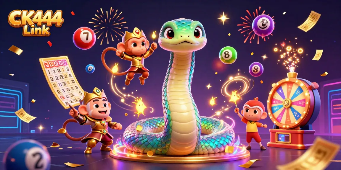 Experience CK444 Link with a vibrant casino scene full of thrilling elements and games.